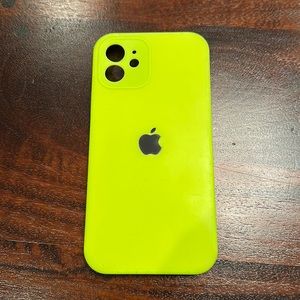 IPHONE 12 highlighter yellow case